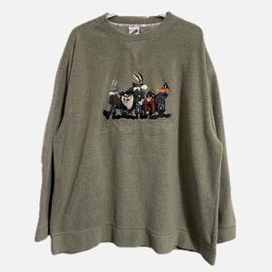 Vintage 2000 Looney Tunes “Outlaws” embroidered sweatshirt.